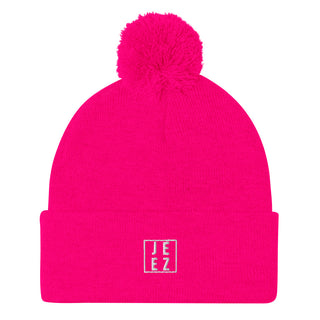 Jeez Logo Pom-Pom Beanie