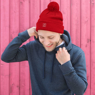 Jeez Logo Pom-Pom Beanie