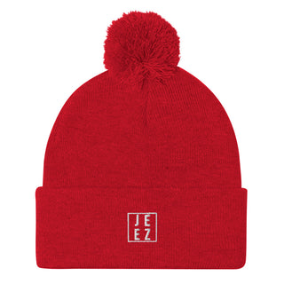 Jeez Logo Pom-Pom Beanie