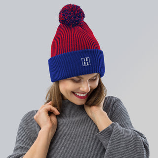 Jeez Logo  speckled Pom-Pom Beanie