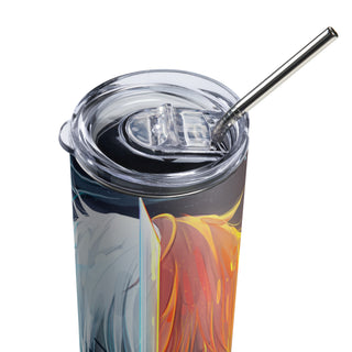 Todoroki as a Demon Slayer Stainless Steel Tumbler