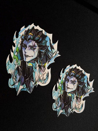 Thresh human form sticker