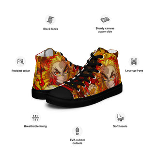 Flame Hashira Rengoku Women’s high top shoes