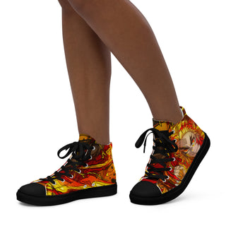 Flame Hashira Rengoku Women’s high top shoes