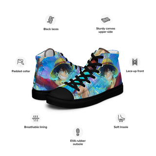 Luffy One Piece Women’s high top shoes