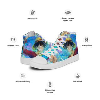 Luffy One Piece Women’s high top shoes