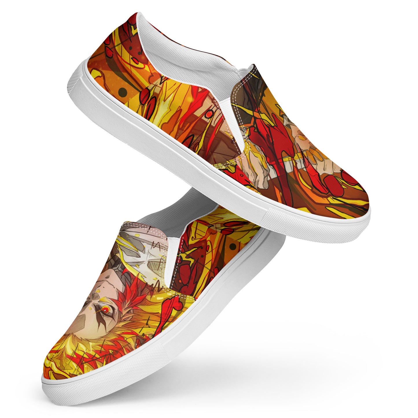 Flame Hashira Rengoku Women’s slip-on shoes