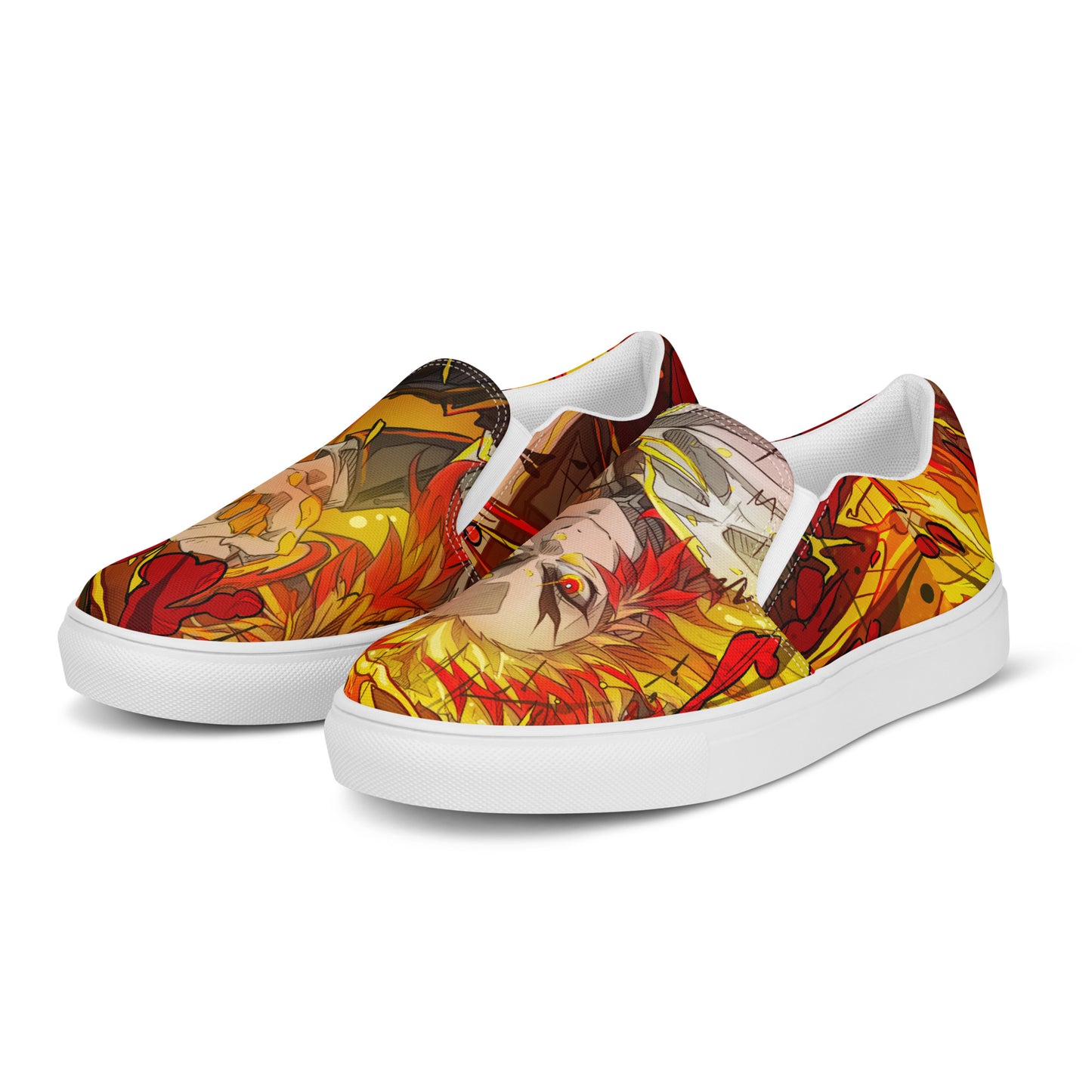 Flame Hashira Rengoku Women’s slip-on shoes