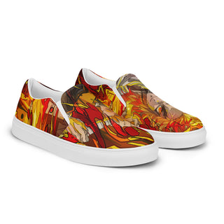 Flame Hashira Rengoku Women’s slip-on shoes