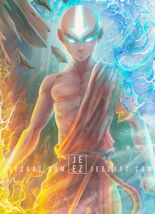 Aang Avatar Print