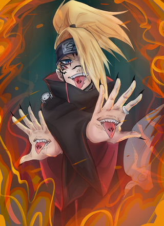 Deidara x Sukuna Print