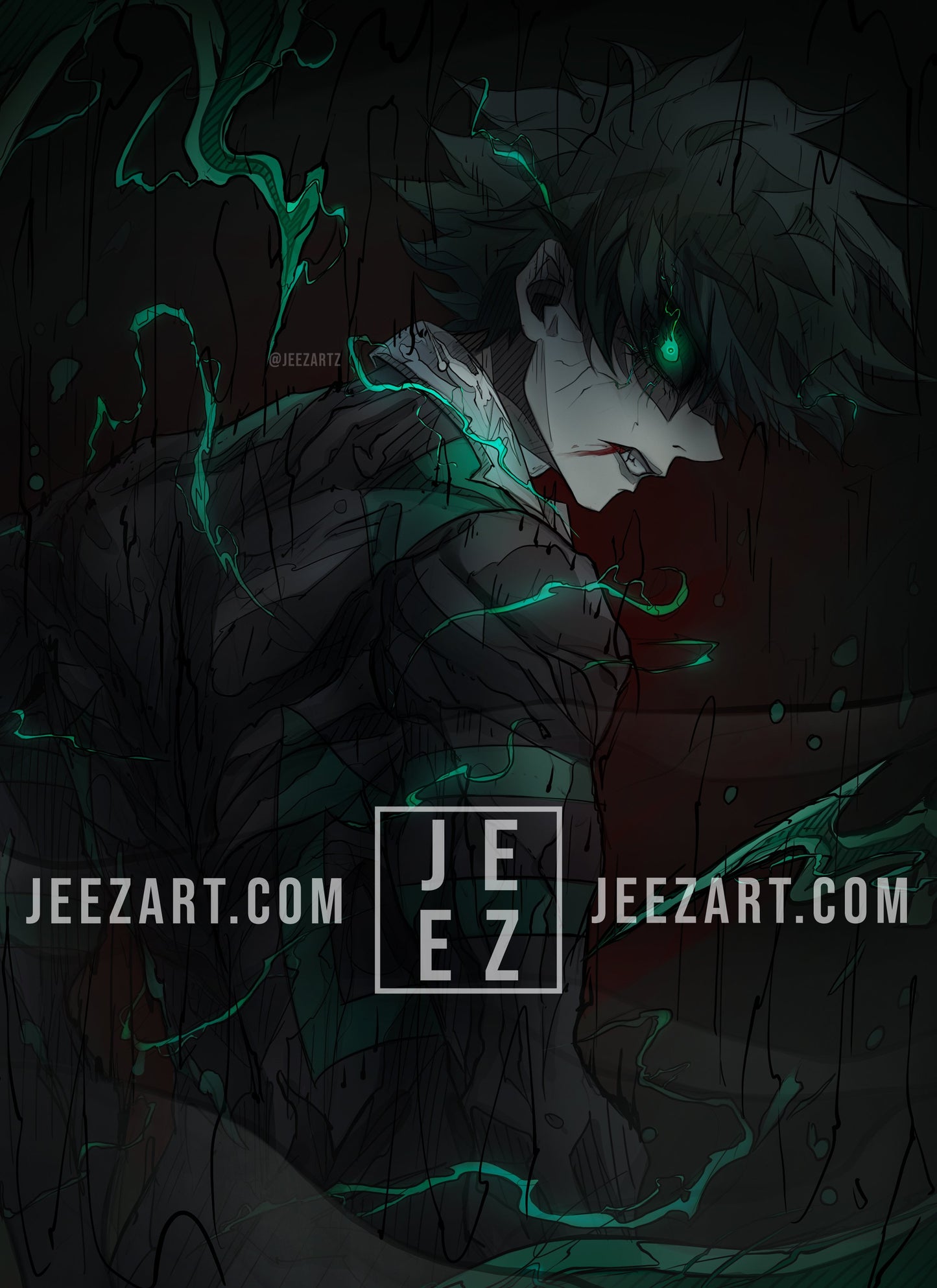 Deku Ghoul Print ⚡🩸