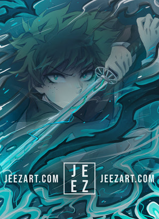 Deku Demon Slayer Print