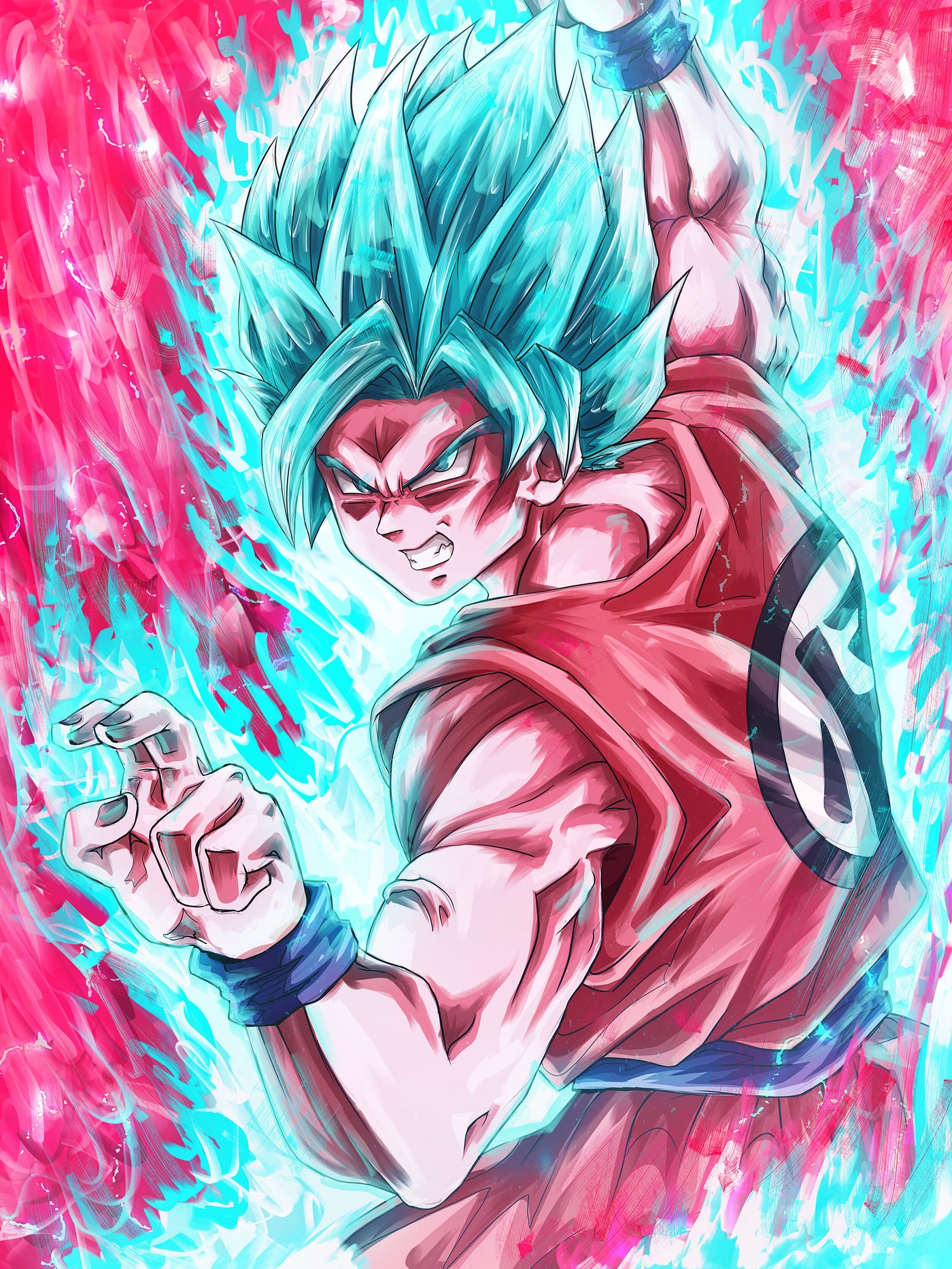 Goku Kaioken Print