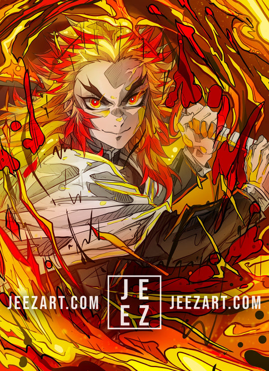 Flame Hashira Rengoku Print 🔥