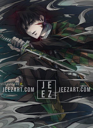 ⚔🛡 Demon Slayer Levi Print 🛡⚔