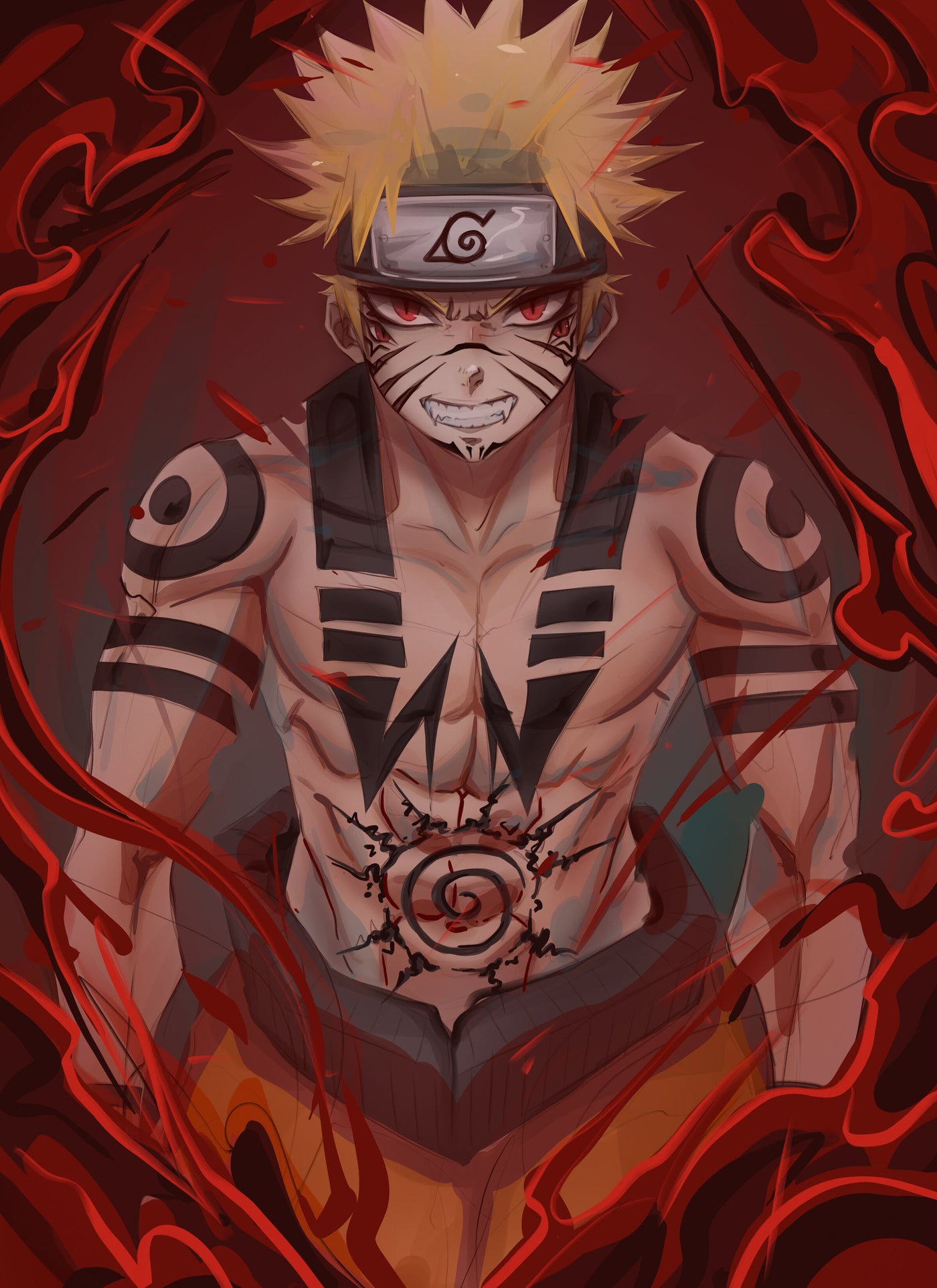 Naruto x Sukuna Print