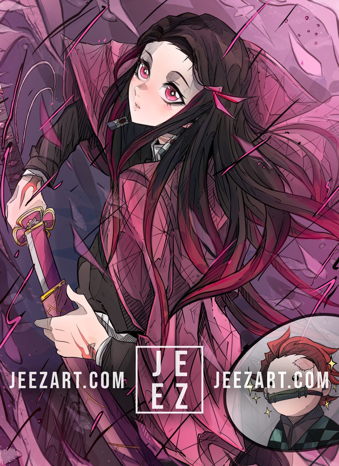 Nezuko as a Demon Slayer Print 🌸